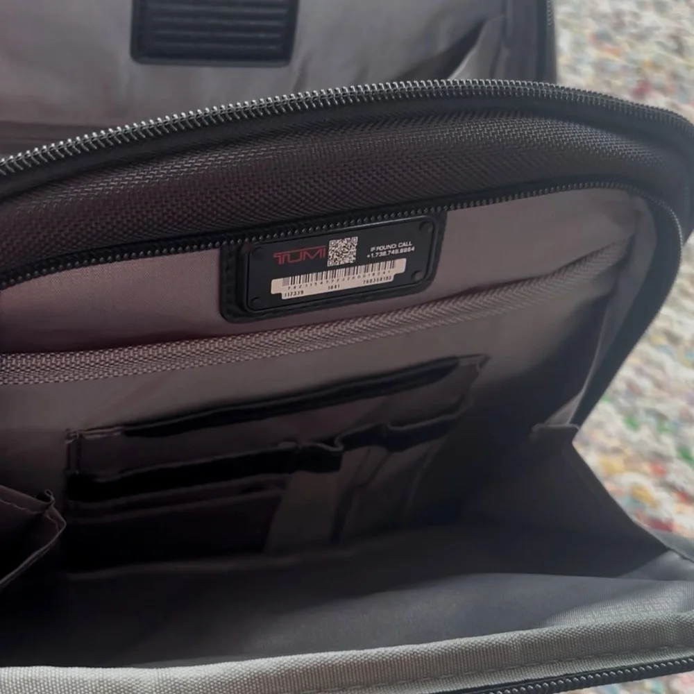 Tumi Charcoal Interior Backpack